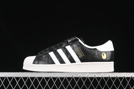 Bape x Adidas Superstar Shell Toe Casual Sneakers