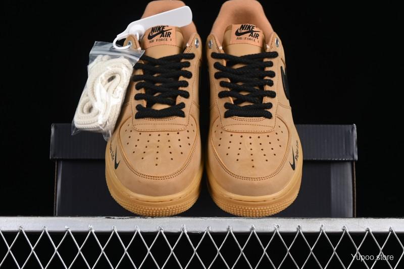 Nike Air Force 1 '07 Low Wheat Low-Top Sneakers